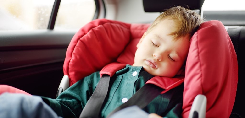 Boy Sleeping in car seat