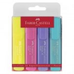 Faber-Castell - Pen 46 Pastel Color Highlighter Pack of 4