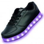 Neon Kyx LED Light Up Low-Top Shoes, Black